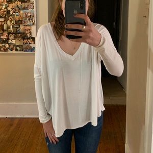 Cute white top for between seasons!
